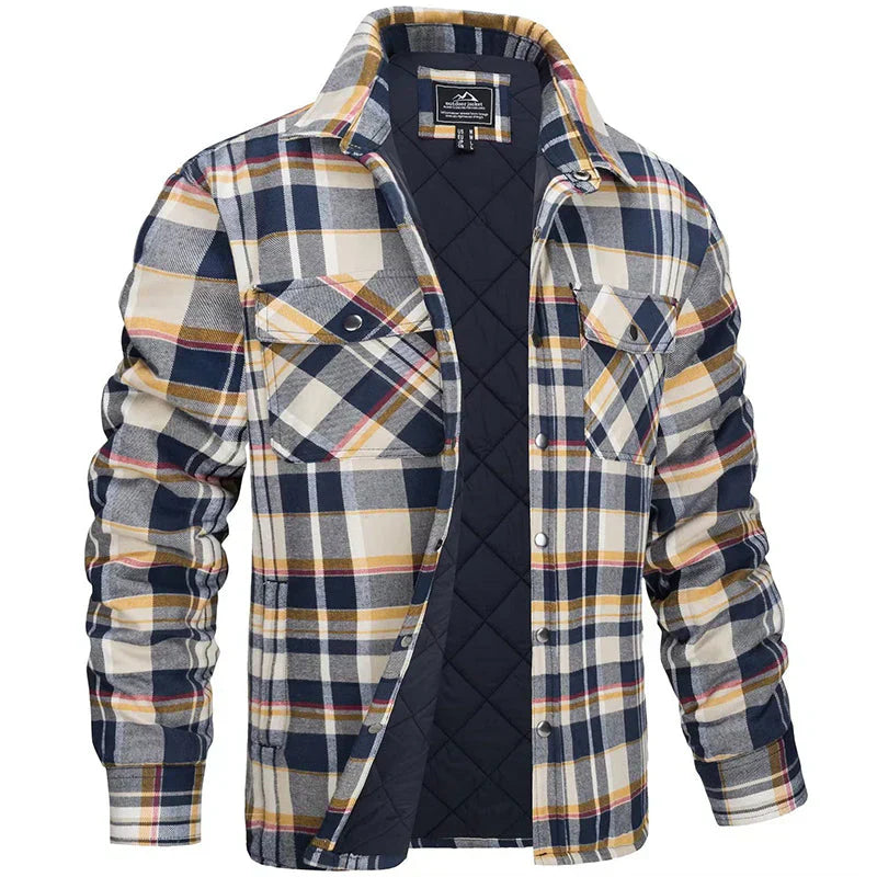 Quilted Lined Jacket Brown