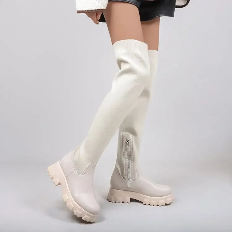 Stylish Boots Socks City Chic