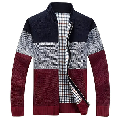 Men's Cardigan Elegant Fleece Lining