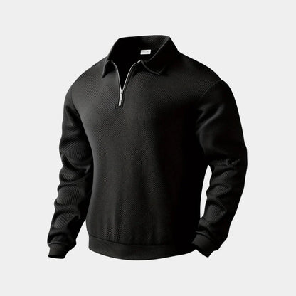 Men's Pullover Half-Zip Stand-Up Collar Modern