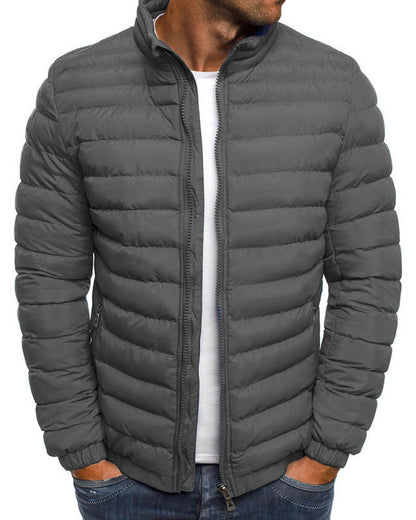 Simple Stand-Up Collar Jacket in Various Colors