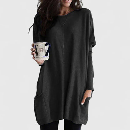 Women's Lightweight Tunic Dress Long Sleeve