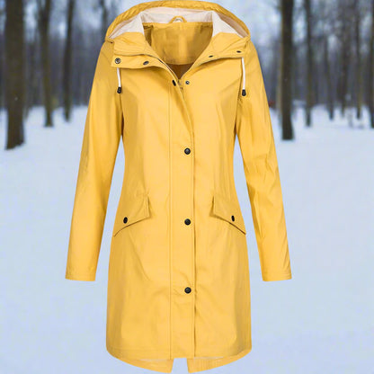 Women's Loose-Fit Hooded Rain Jacket