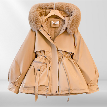Women's Warm Down Jacket Removable Collar