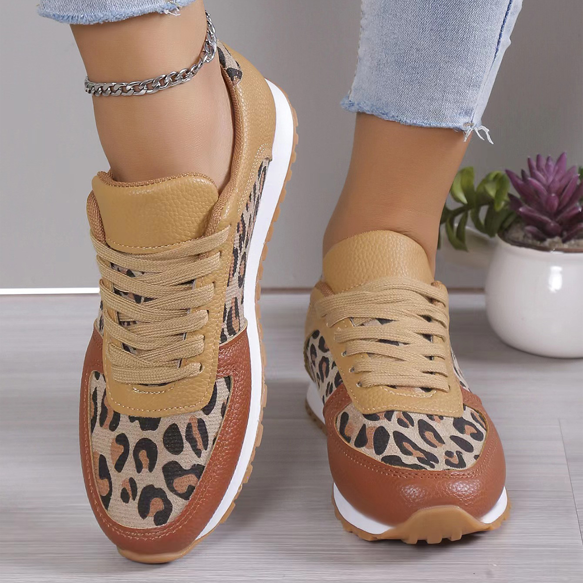 HOLLY - Moderne Sneaker Herbstfarben Trendy - IdealeKleiden