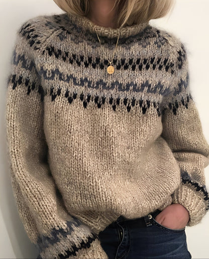 Damen Pullover Grobstrick Modern