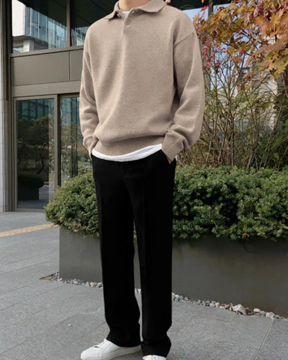 Kuscheliger Herren Pullover aus Wolle - IdealeKleiden