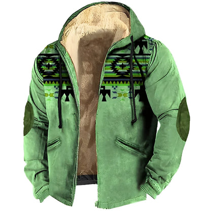Männer Kapuzenjacke Tribal Style Modern