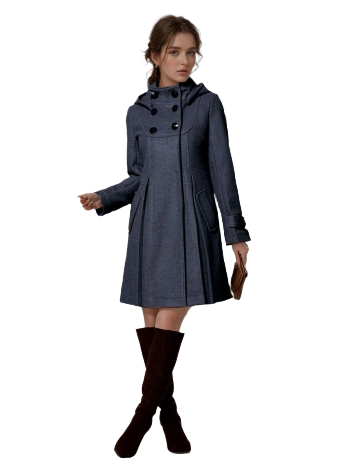 Elegant Women's Slim Fit Collared Coat