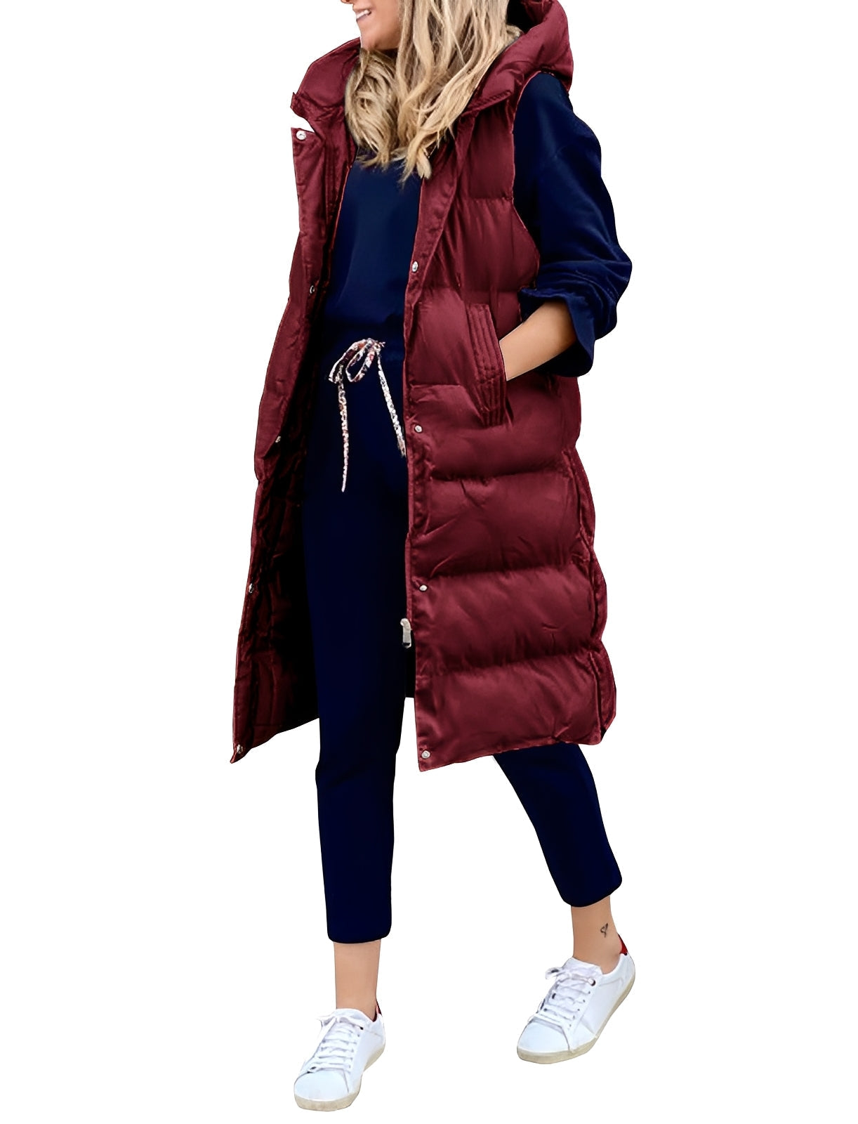 Elegant Women's Long Sleeveless Stylish Vest