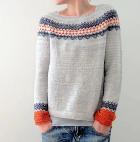 Women's Retro Style Pullover
