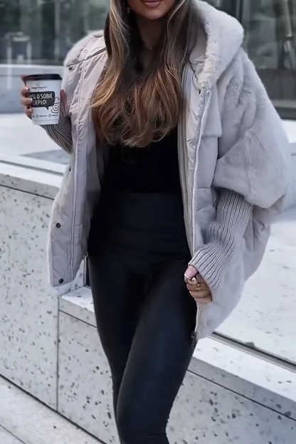 Women's Bomber Jacket Hooded Trendy Style