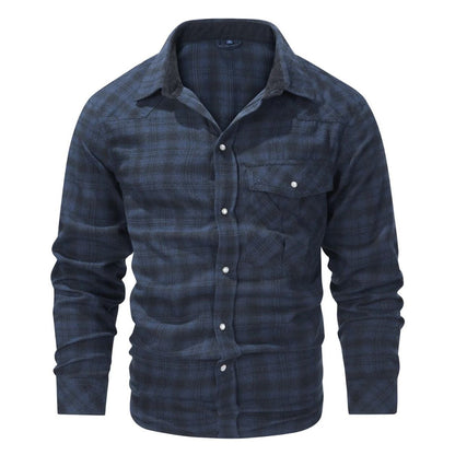 Herren Winterjacke Karomuster Elegant