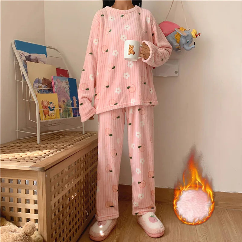 Soft Fleece Pajamas for Women - Warm & Comfortable