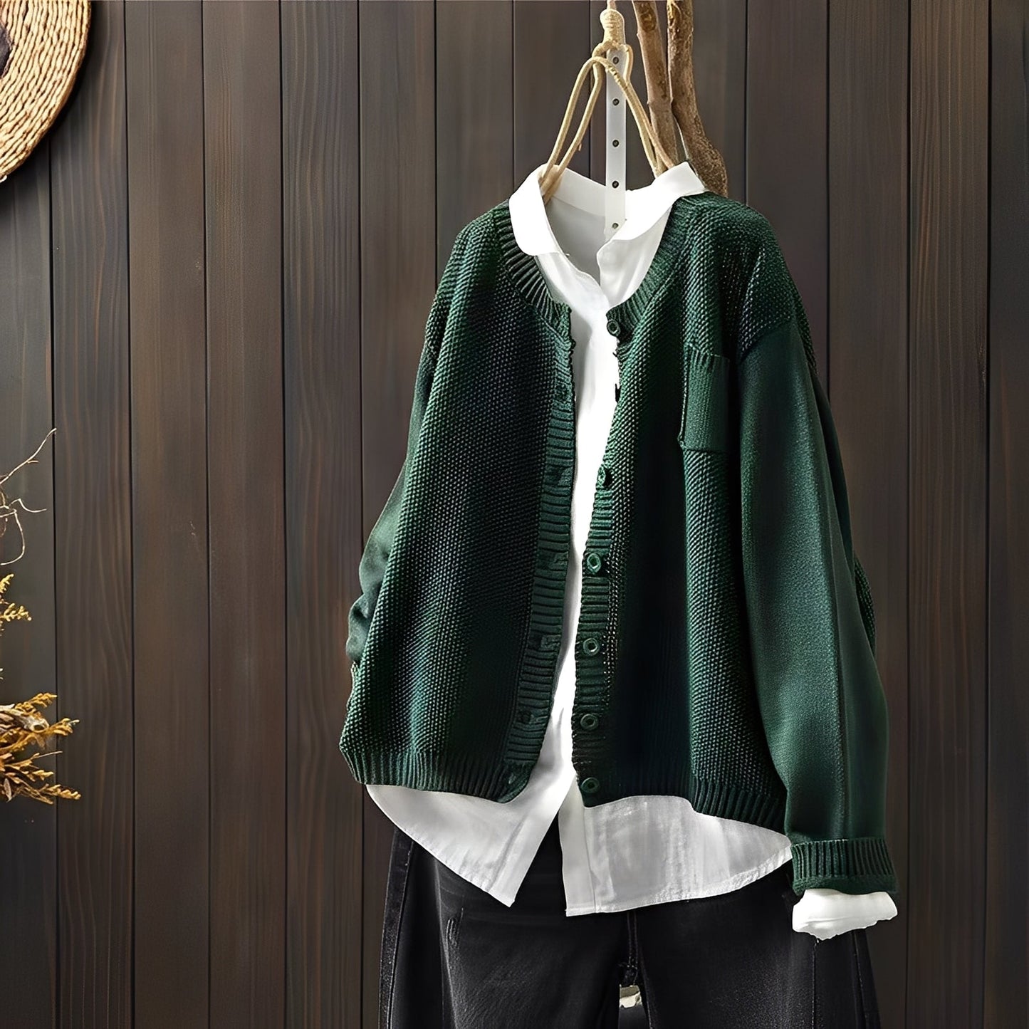Elegant Women's Classic Lace-Up Cardigan