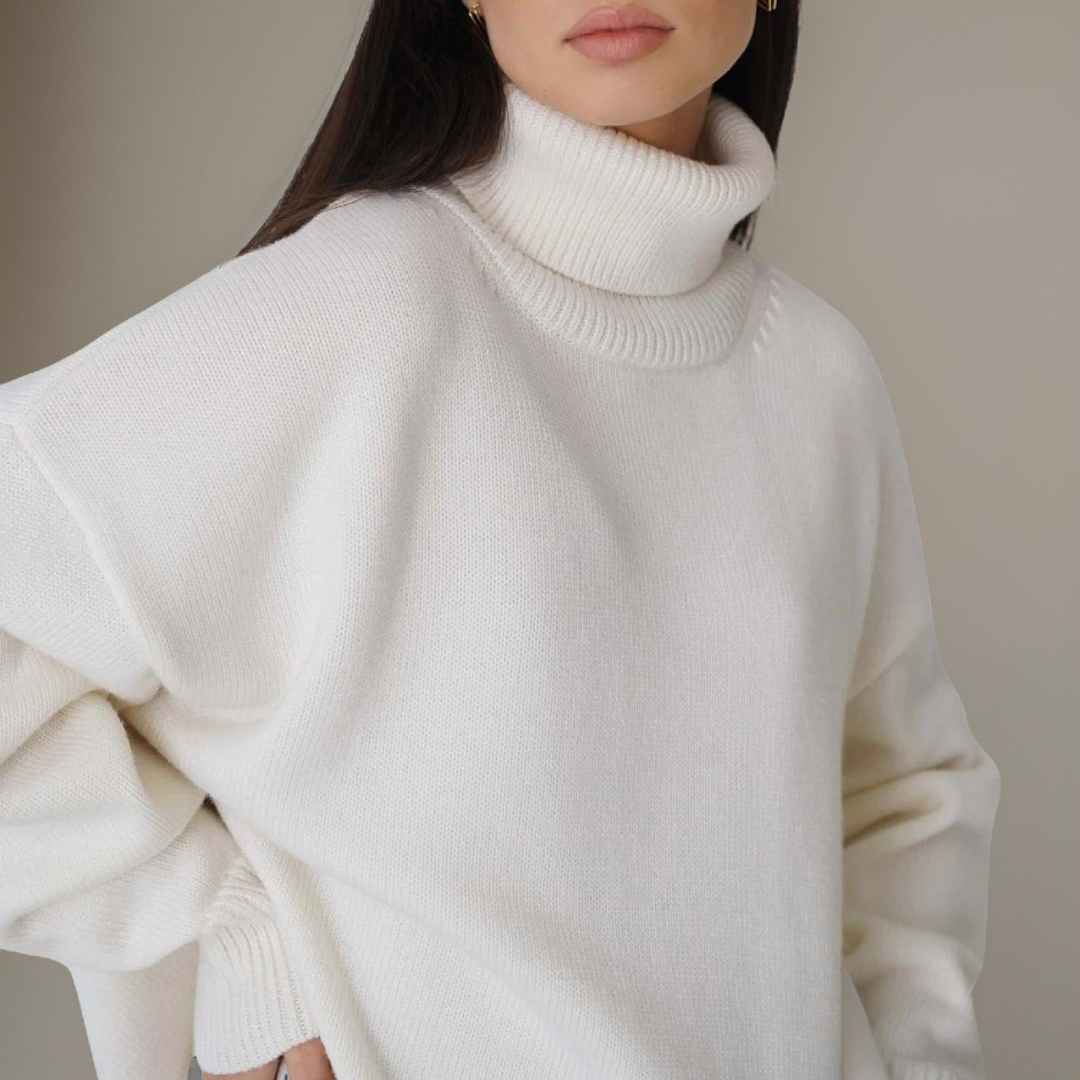 Damen Rollkragenpullover Warm Winter - IdealeKleiden