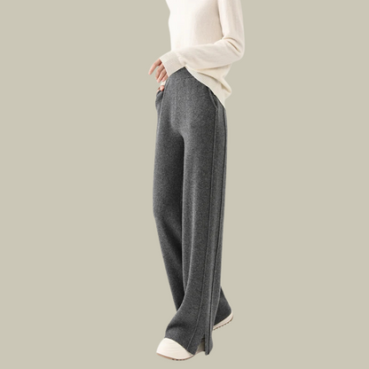 Comfortable Women's Knitted Trousers Loose Fit
