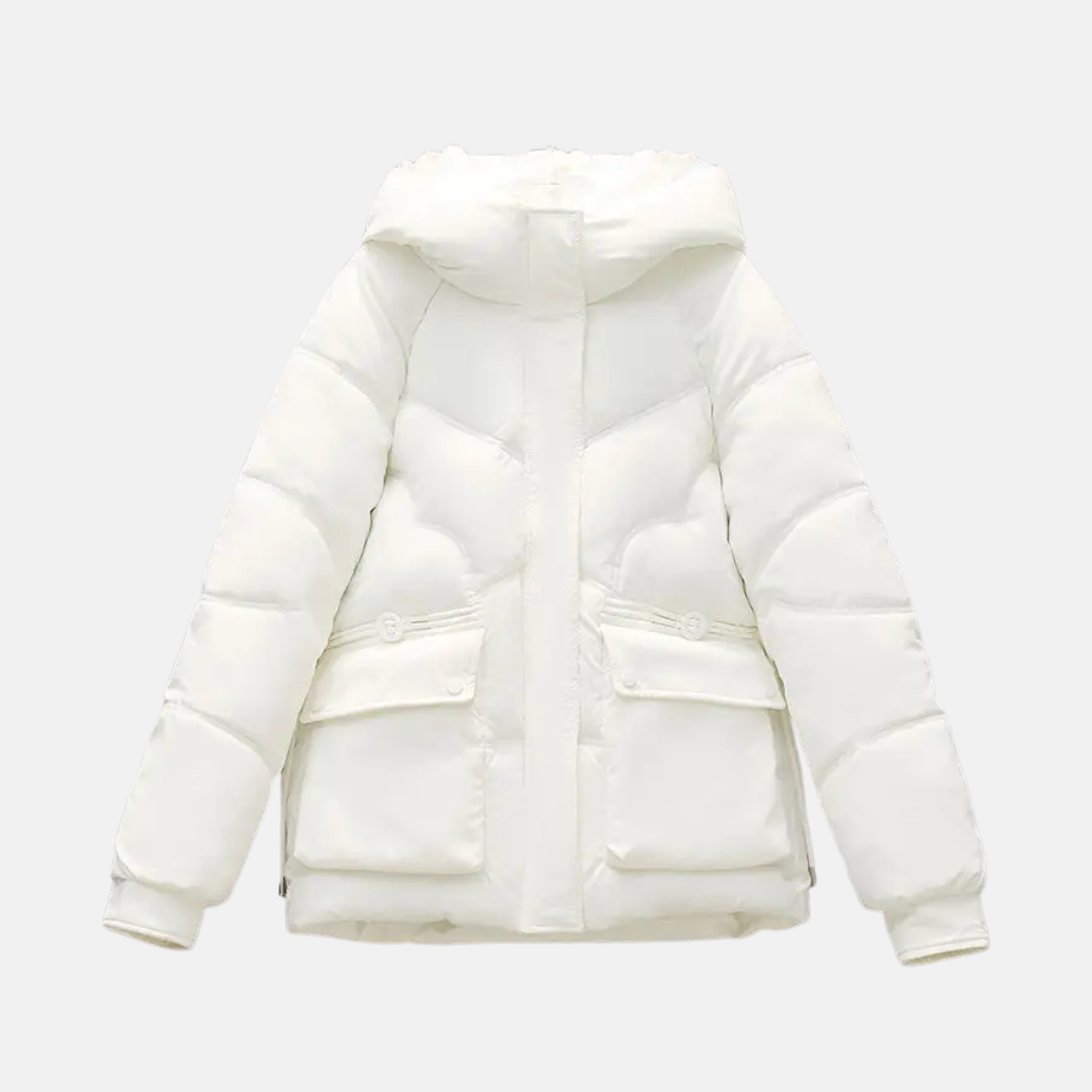 Women's Relaxed Fit Hooded Puffer Jacket