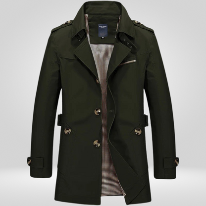 Men's Classic Long Trench Coat