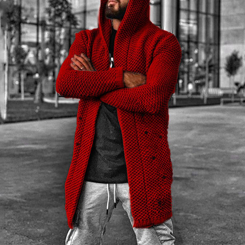 Men's Cardigan Hood Warm