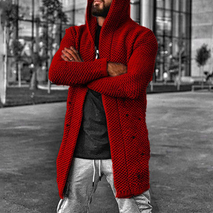 Men's Cardigan Hood Warm