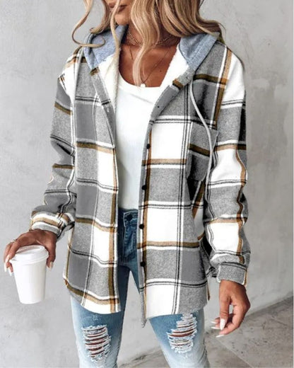 Soft Flannel Jacket with Print