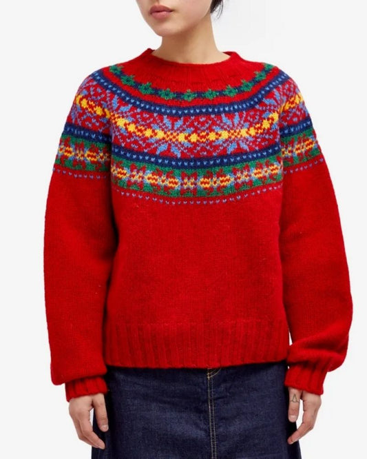 Retro Streifen Pullover Damen - IdealeKleiden