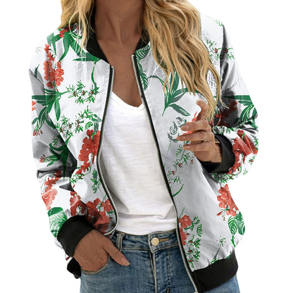 Stylish Women's Jacket Floral Print Trend