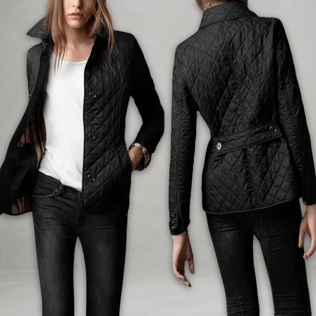 Warmly padded winter jacket with buttons
