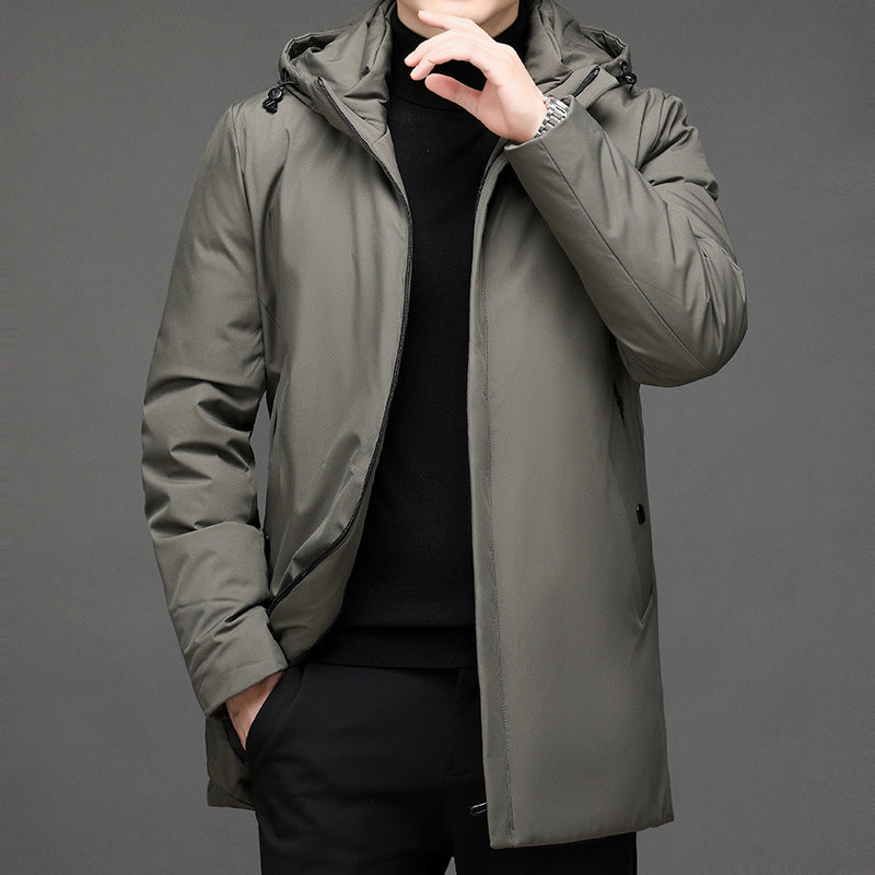 Men's Winter Coat Padded Hood