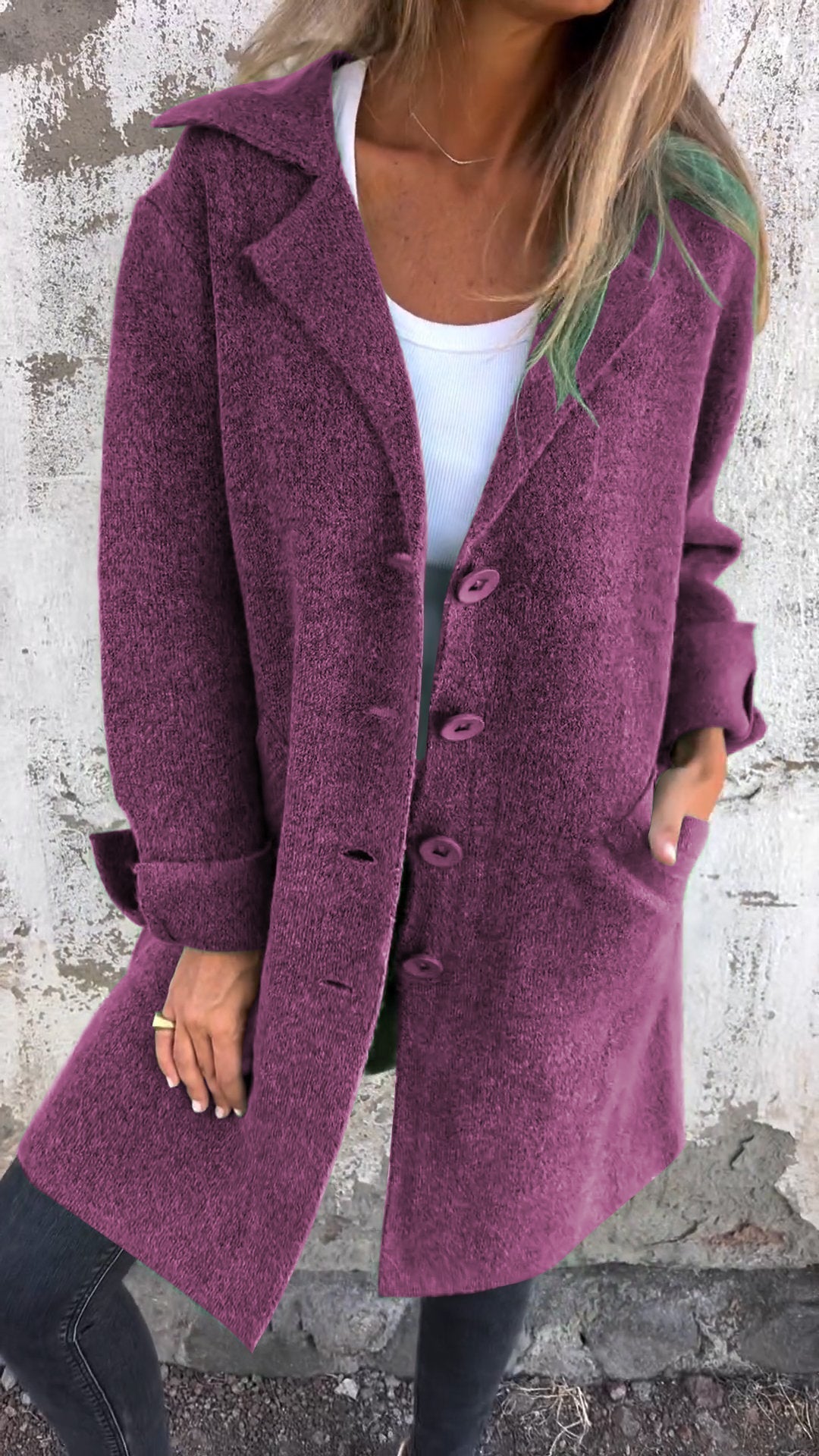 Elegant Women's Long Stylish Coat