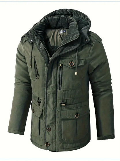 Men's Winter Jacket Warm Hooded