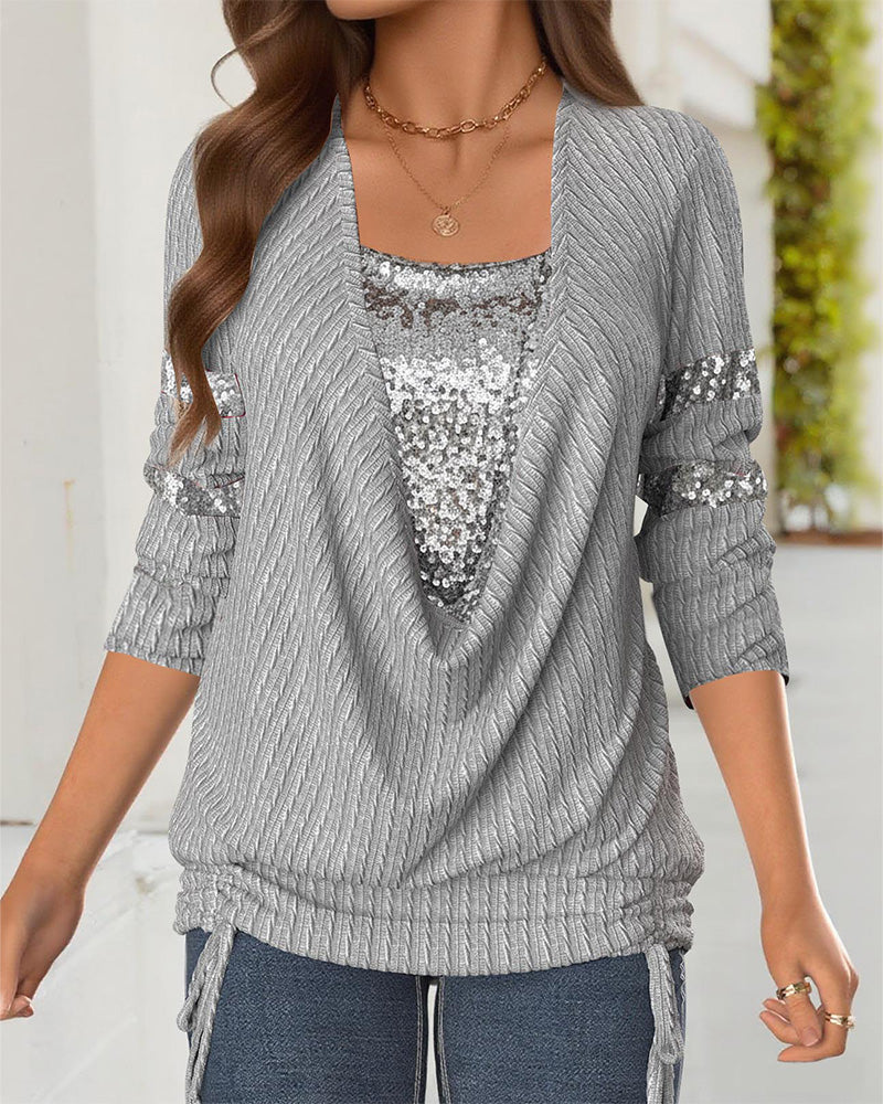 Glitter Casual Sequin Look Dress