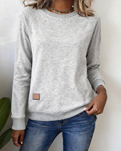 Comfortable Crew Neck Casual Sweatshirt