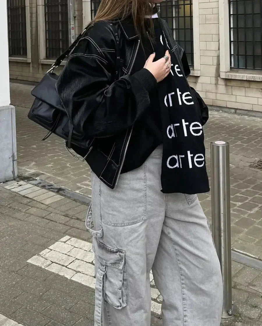 Oversized Women's Bomber Jacket Generous Style