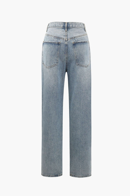 Women's Jeans High-Quality Cut Asymmetrical Modern
