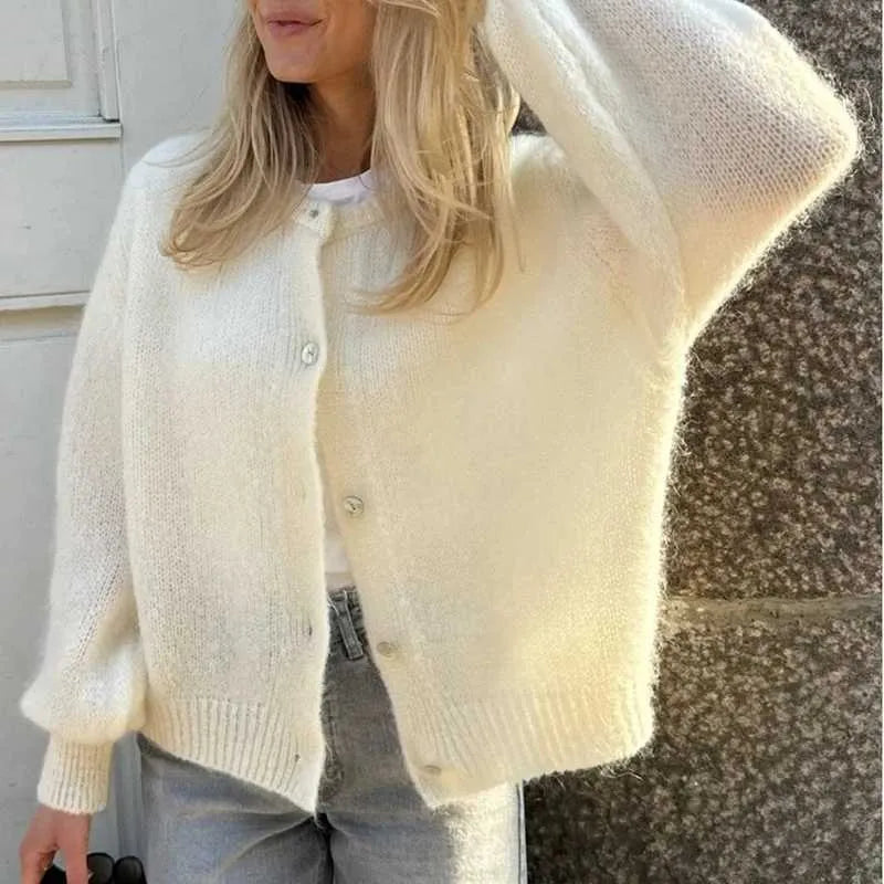 Women's Sweater Button-Up Elegant
