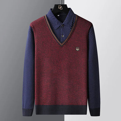 Men's Polo Style Sweater