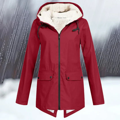 Waterproof Outdoor Jacket Hood Warm Insulated