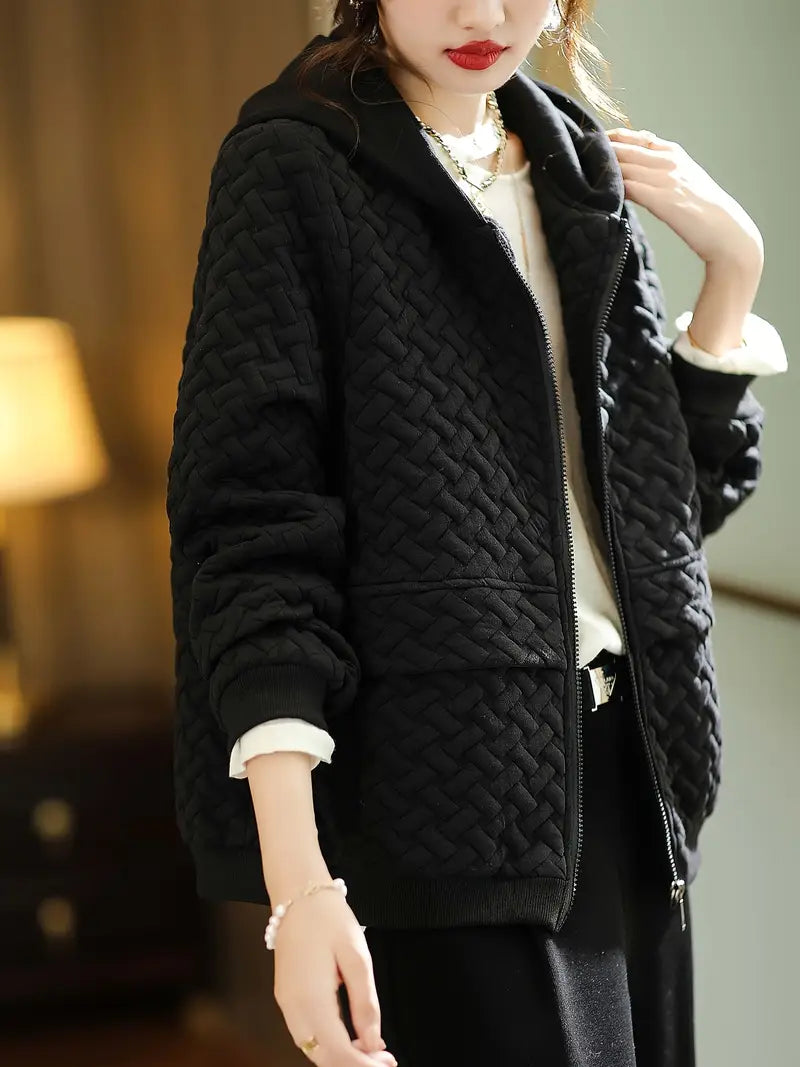 Stylische Winterjacke | Gestepptes Hoodie