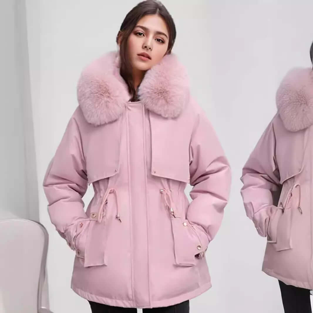 Women's Winter Coat Faux Fur Collar Stylish