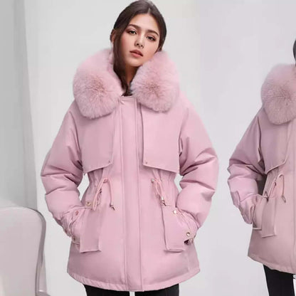 Women's Winter Coat Faux Fur Collar Stylish