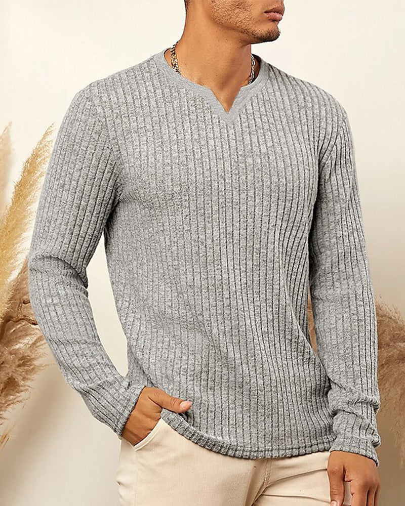 Stylish Men's Long-Sleeve Top