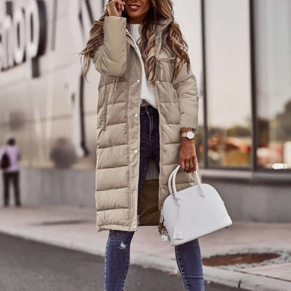 Women's Winter Coat Padded Hood Warm