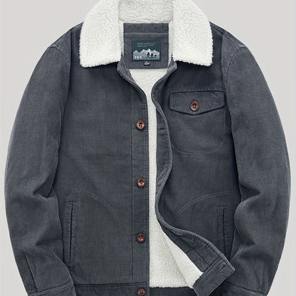 Men's Fleece Vest Buttons Warm Elegant