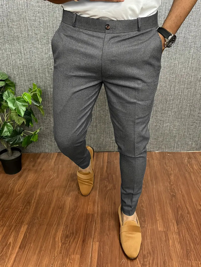 Men's Suit Trousers Semi-Formal Slim Fit