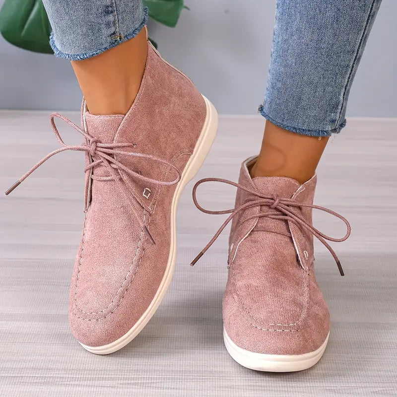 Stylish Lace-Up Ankle Boots