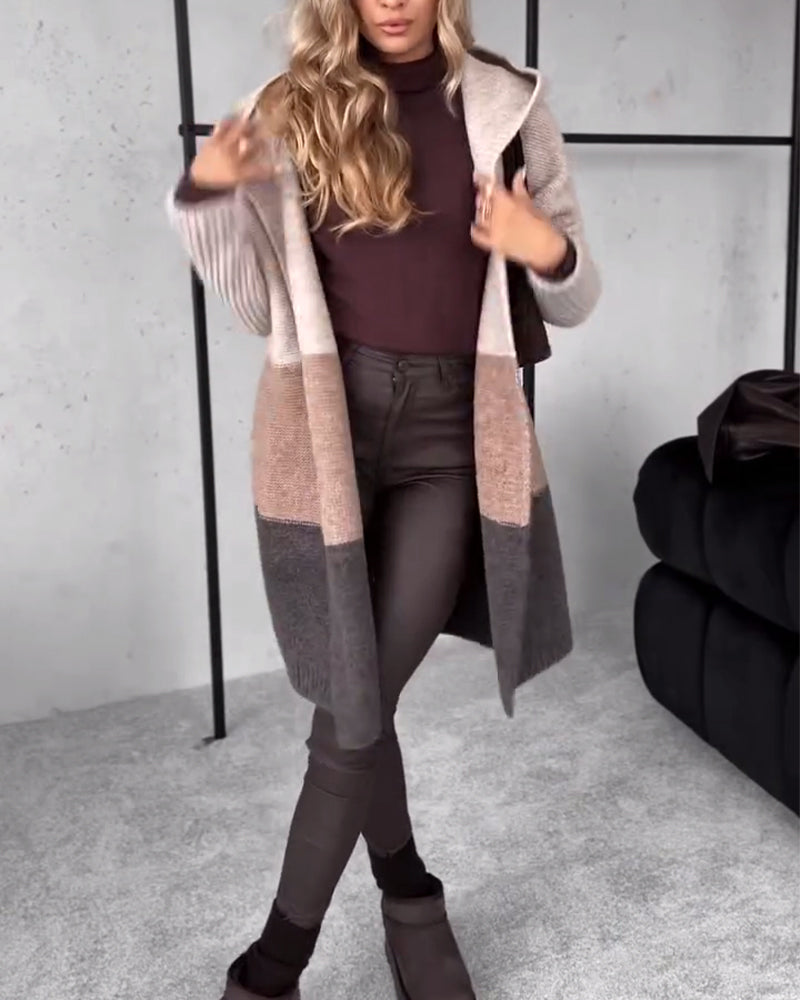Herbst Winter Kleid Kapuze Warm - IdealeKleiden