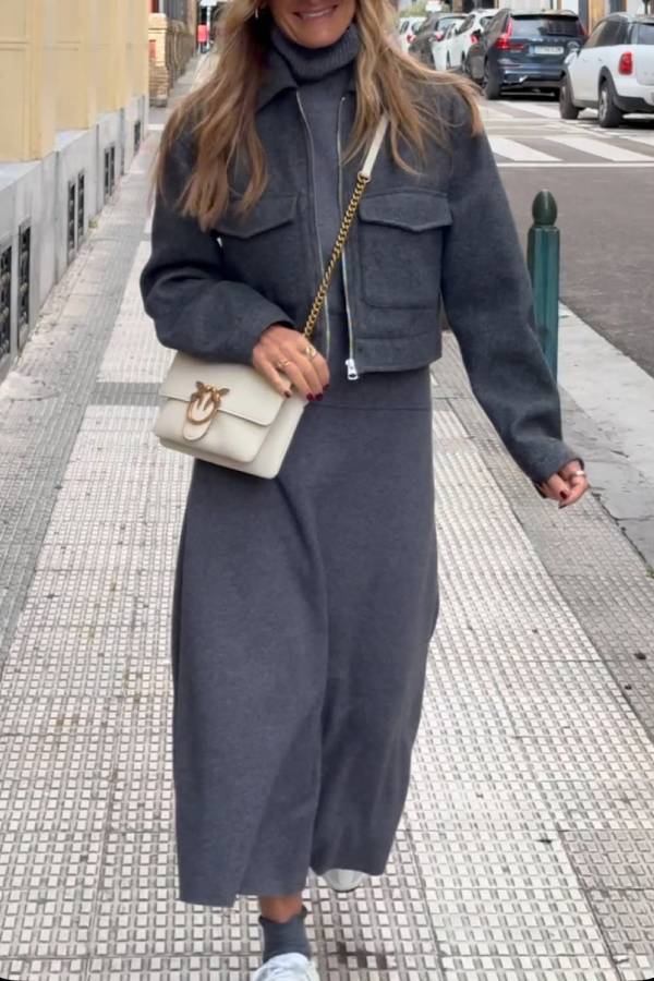 Short Jacket Women Crop Style Trendy