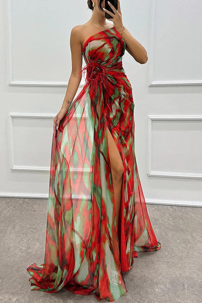 Elegant Evening Dress Women Strapless Long